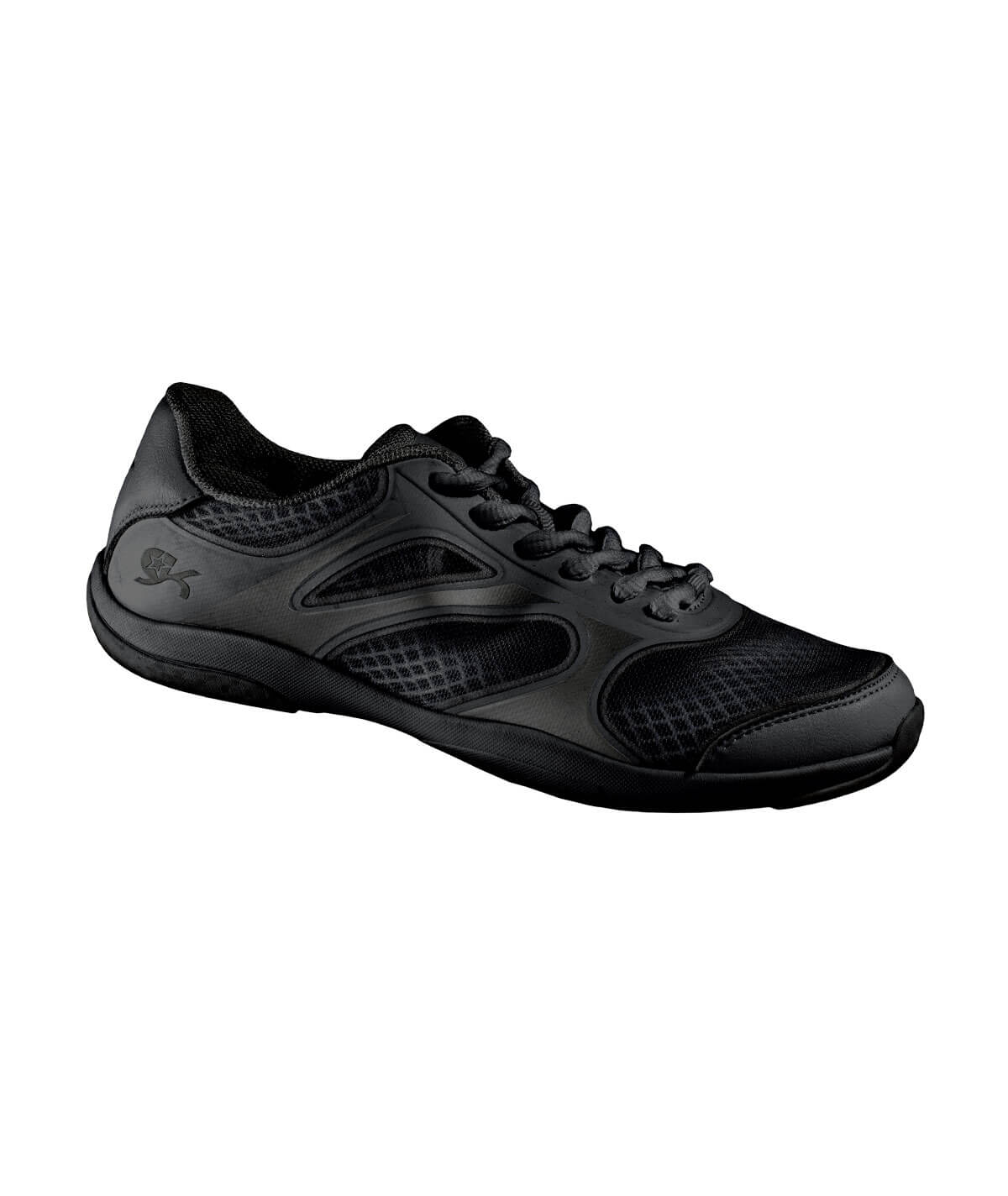 GK Spotlight Cheerleading Sneaker - Lightweight Cheer Shoe - Women and Child Sizes Available (11, Black)