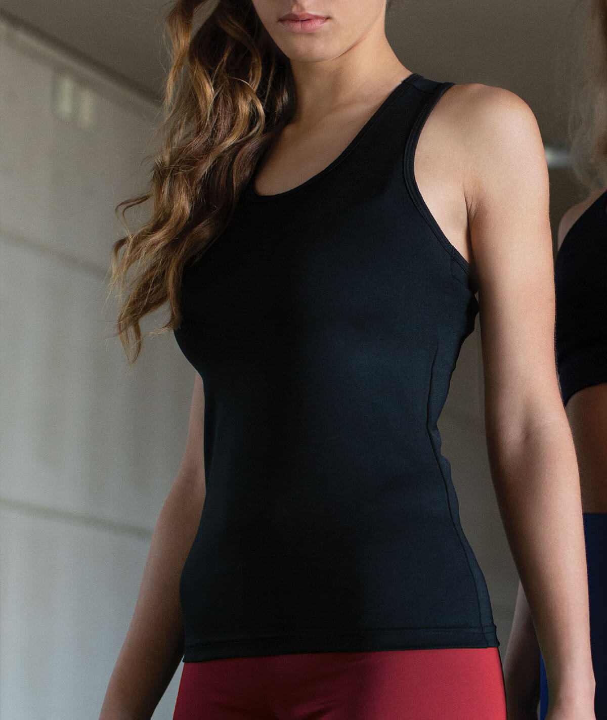 Fitted Racerback Tank Top | Spirited Designs | Omni Cheer