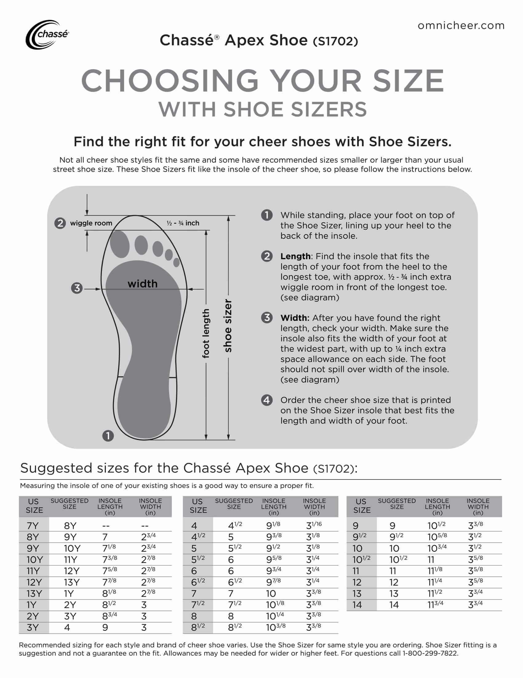 Chasse Apex Shoe Sizer