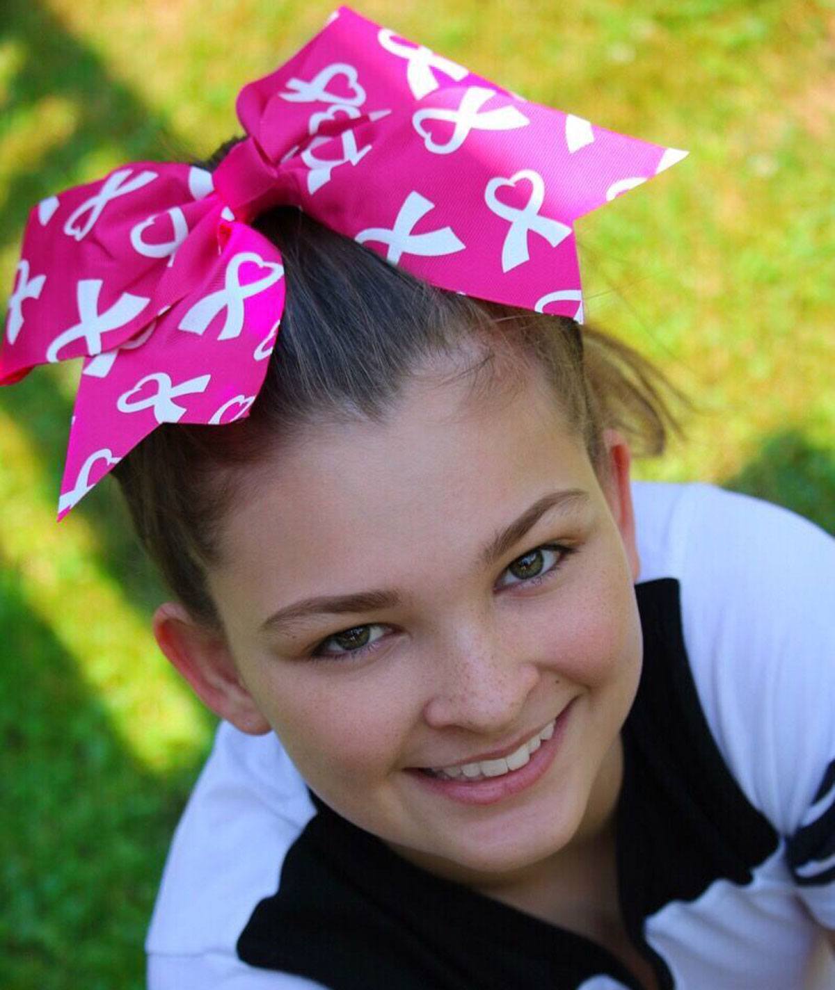 Breast Cancer awareness customizable cheer Bow
