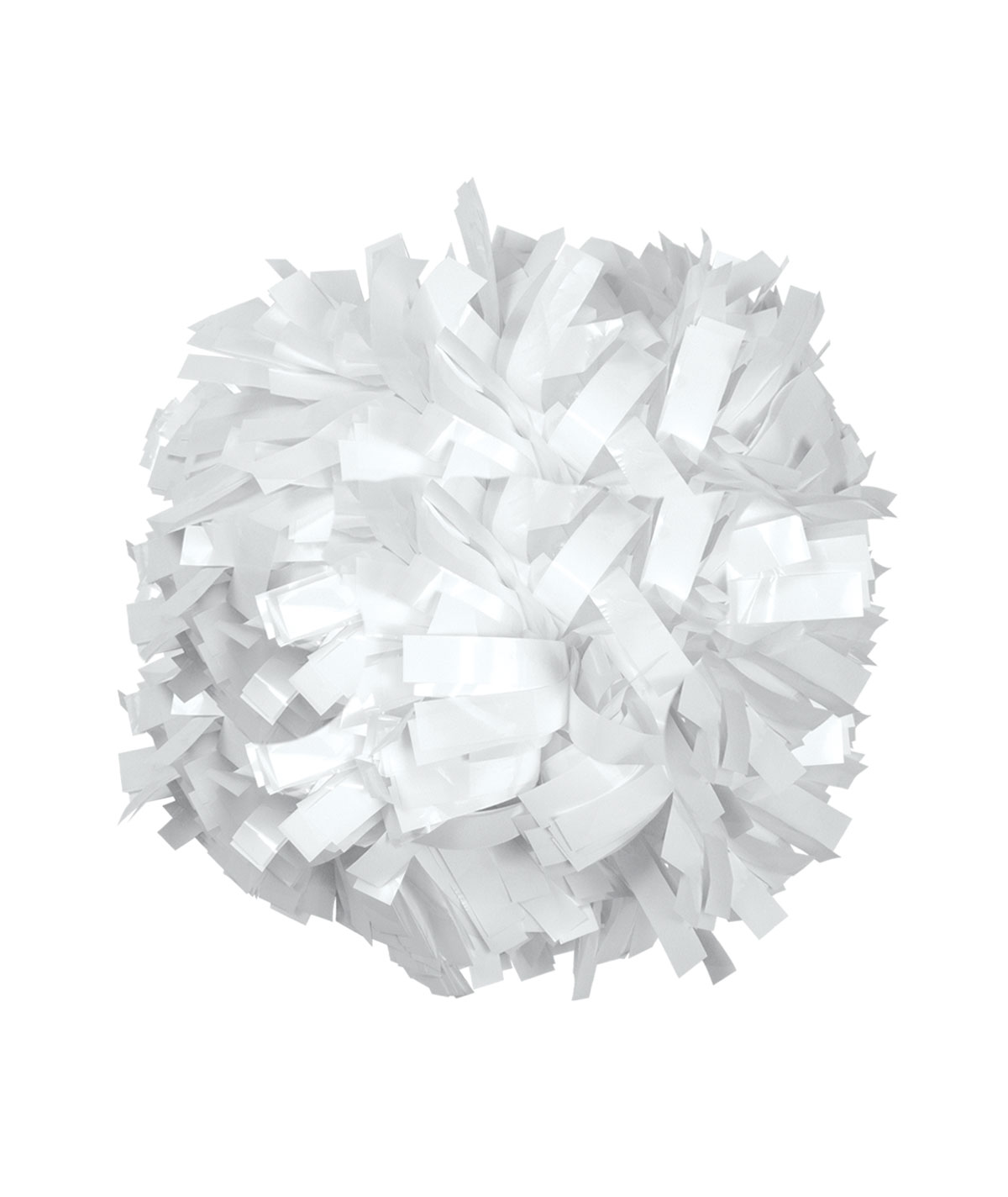 Chasse Solid White Wet Look Pom - Cheer Poms