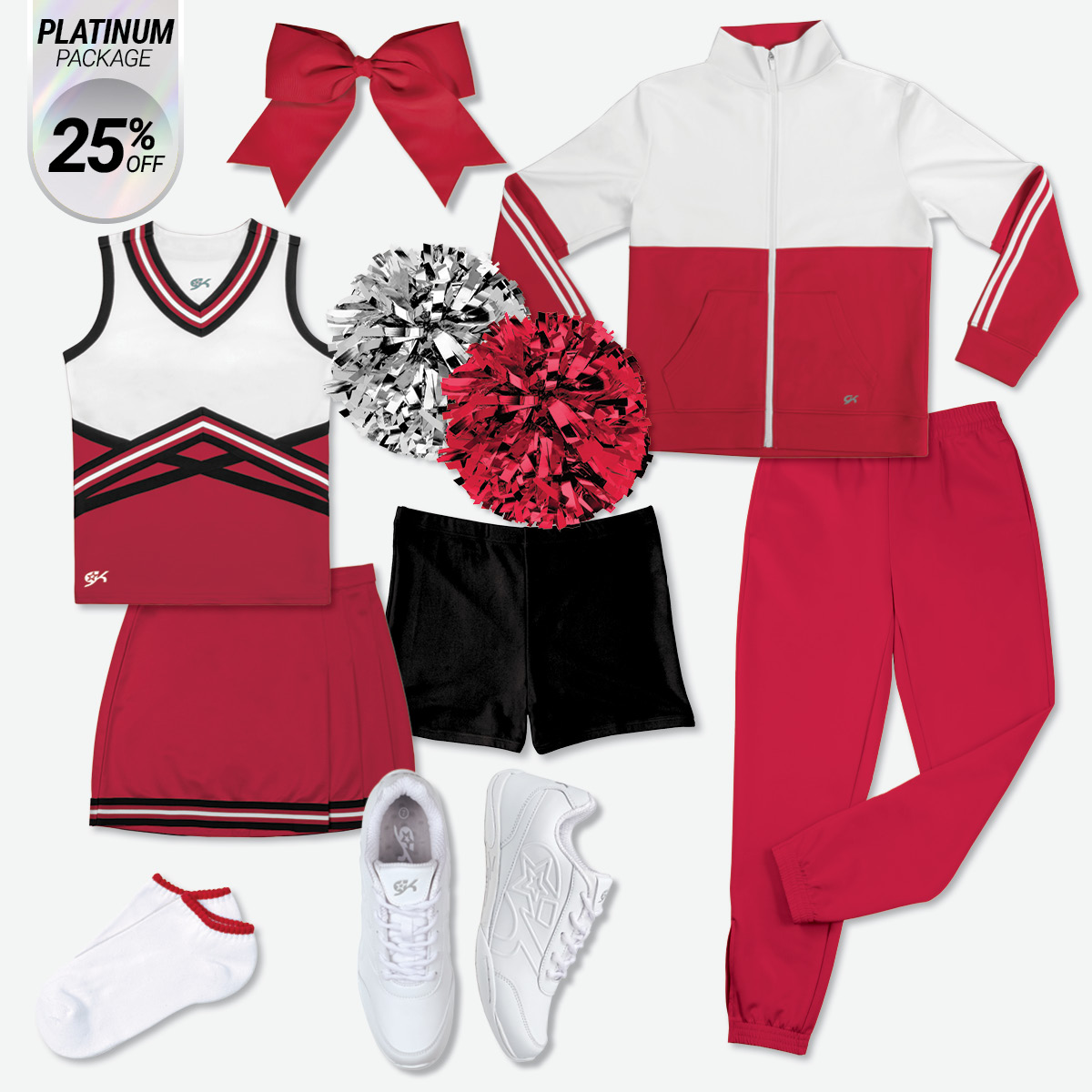 Cheer Uniform Packages Cheerleading Packages with Uniform, Socks, Poms