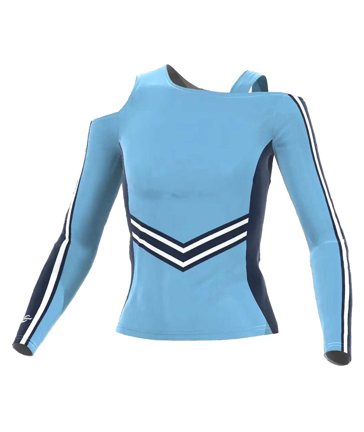 Chasse Sublimated Performance Cold Shoulder Top