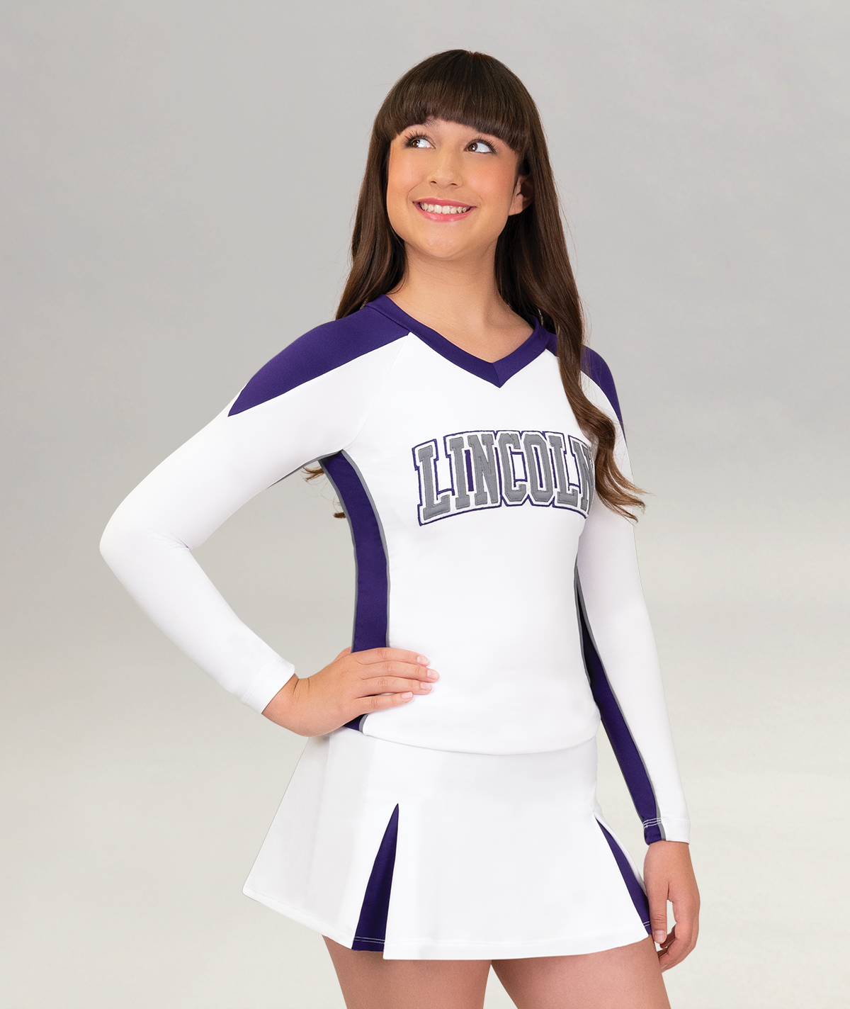 クラブチアリーディングウェアユニホーム GK Spirit Multi Panel Long Top - Cheer Uniforms | Omni Cheer