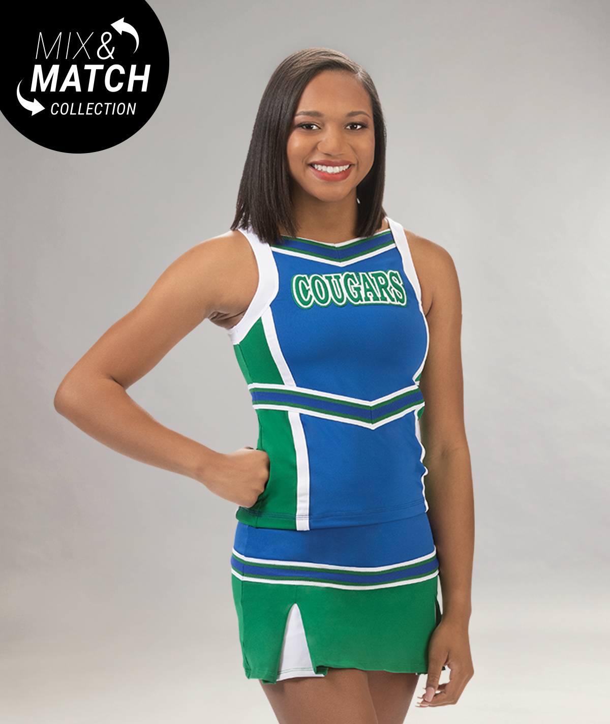 GK Spirit Asymmetrical Panel Skirt with Tape