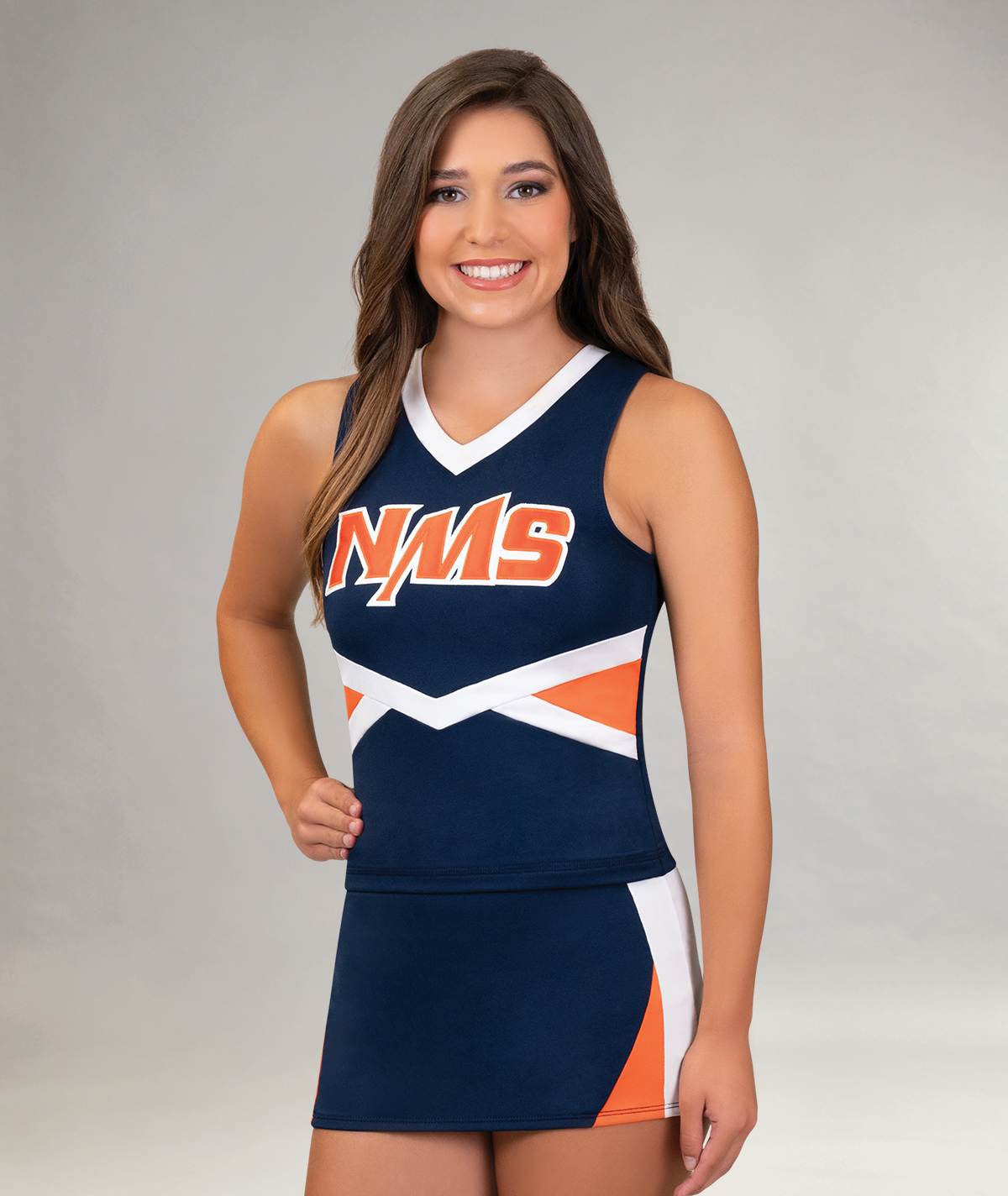 GK Spirit V-Neck Chevron Shell Top