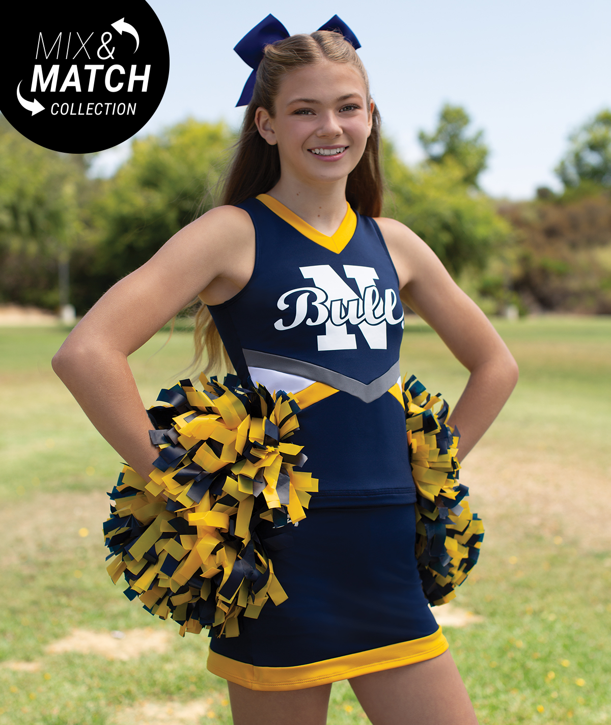 GK Spirit V-Neck Chevron Shell Top