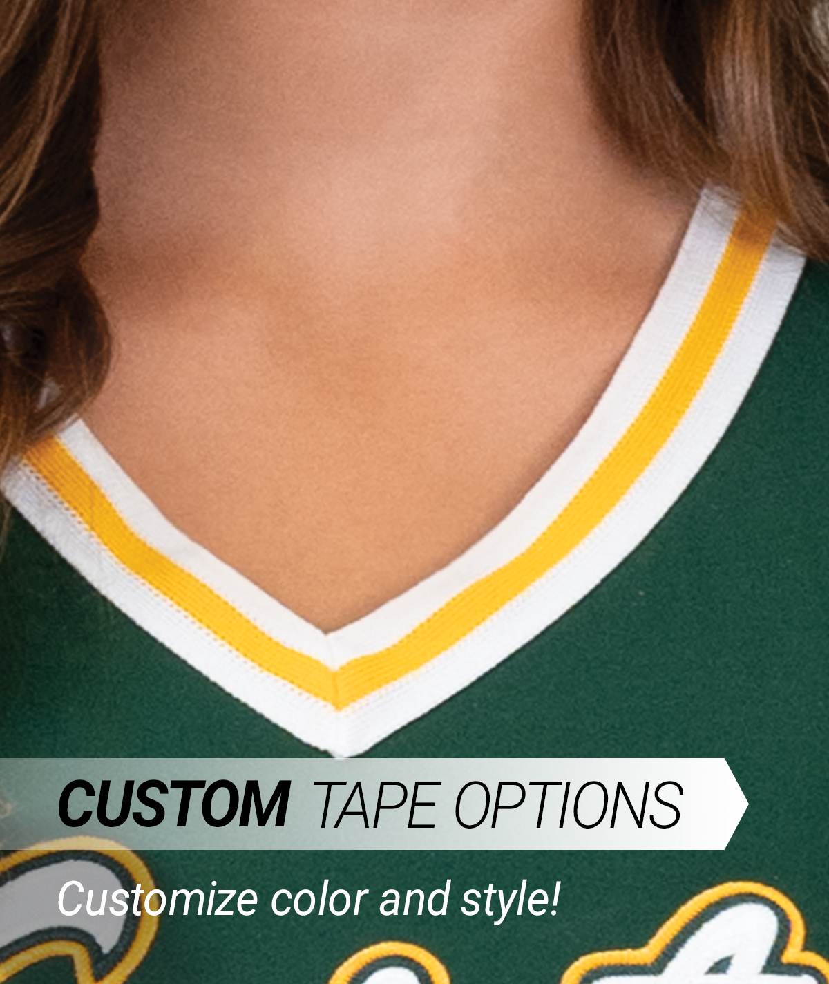 GK Spirit V-Neck Shell Top with Neck Tape