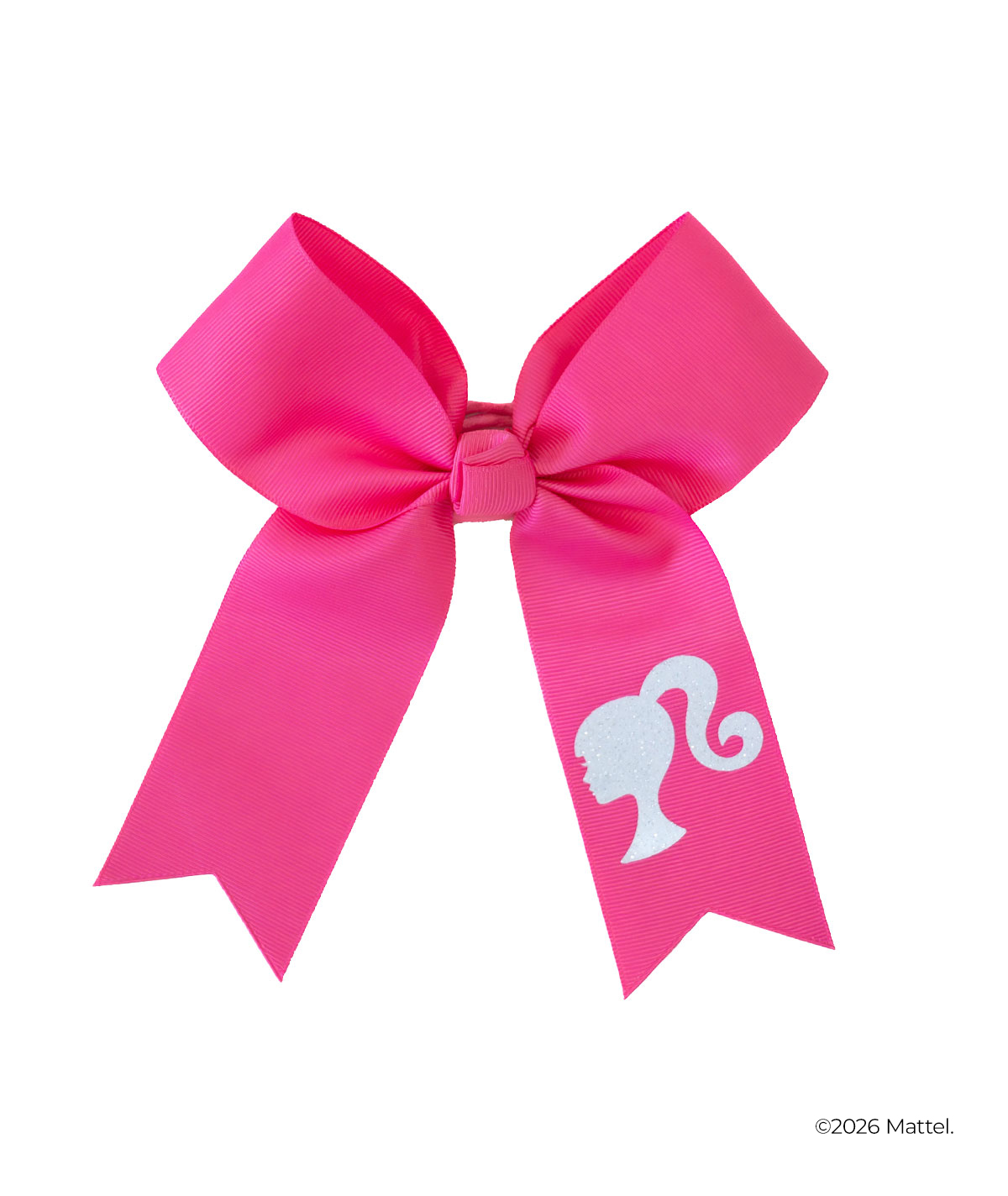 Chasse Pink Cheer Bow with Glitter White Barbie™  Detail
