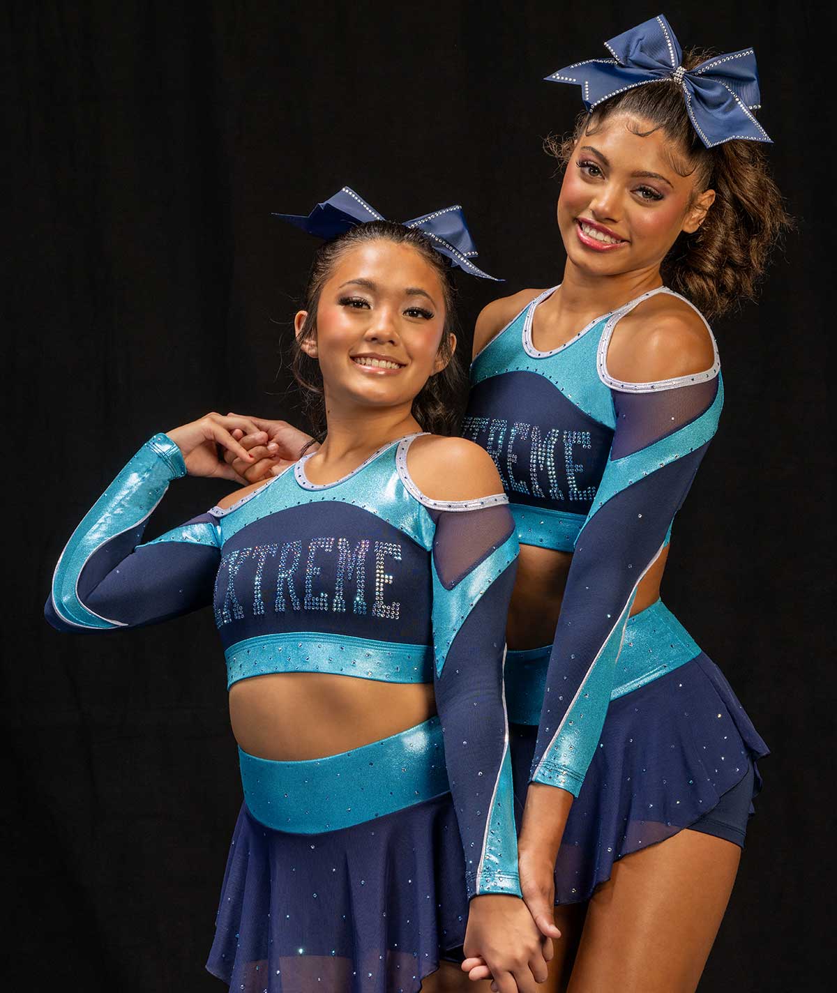 GK Cheer All Star Cropped Cold Shoulder Top