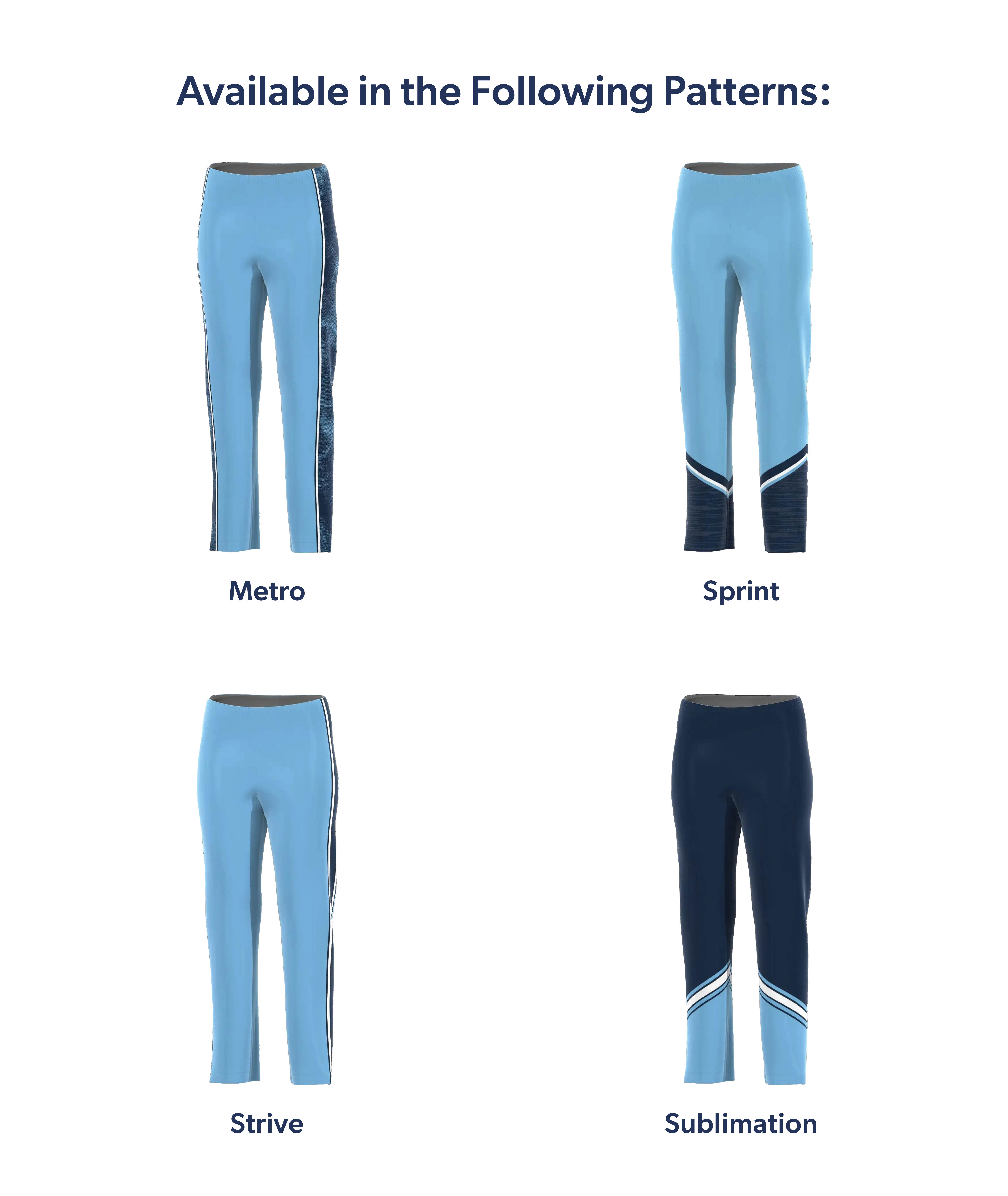 Fitted Sublimated Warmup Pant