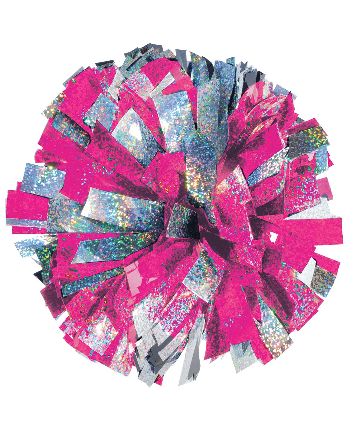 2-Color Holographic Mix Youth In-Stock Pom - Pom Poms | Omni