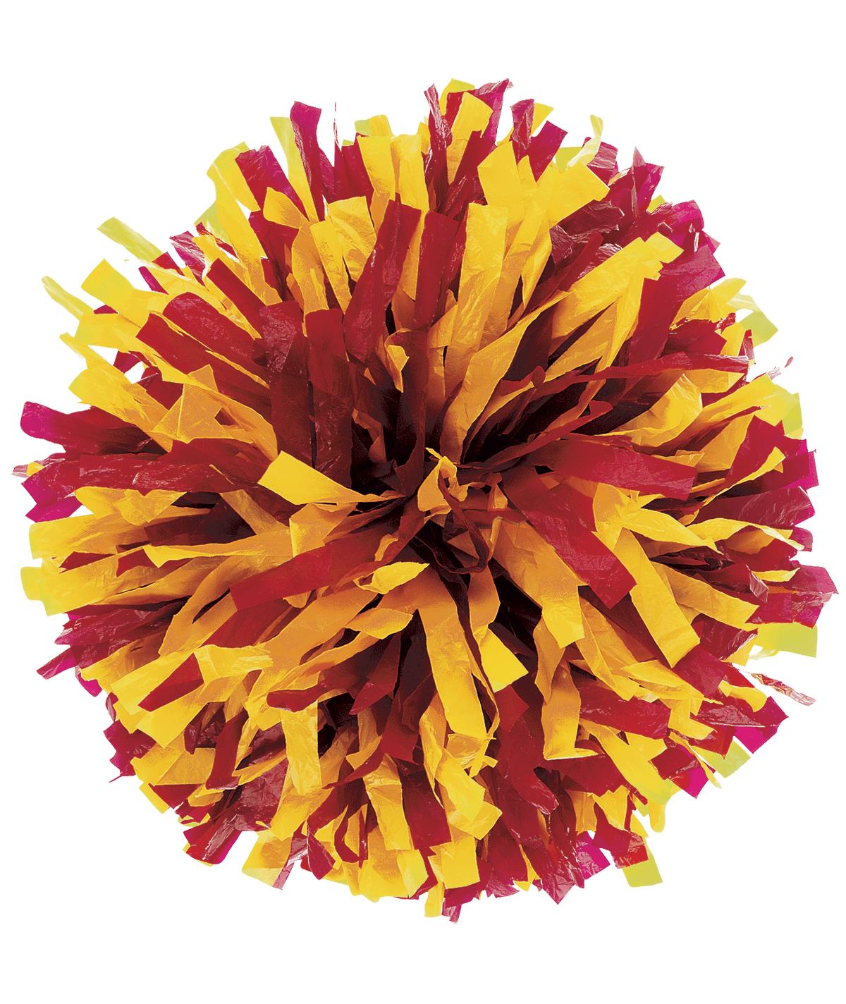In Stock Plastic and Metallic Poms in your Team Colors