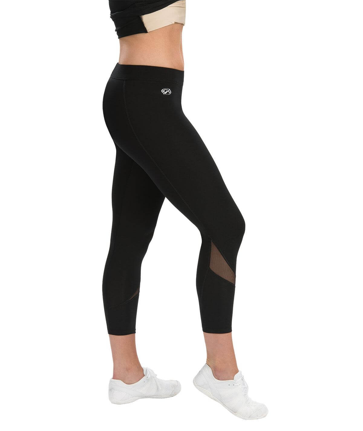 GK All Star 7/8 Cheer Tight With Mesh Accent