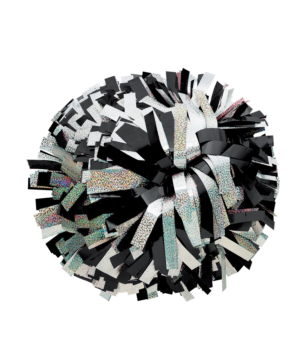 Two Color Mix Metallic Pom-Poms - 10 in