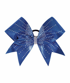 Chasse Super Star Hair Bow Navy 14 x 7 | Omni Cheer