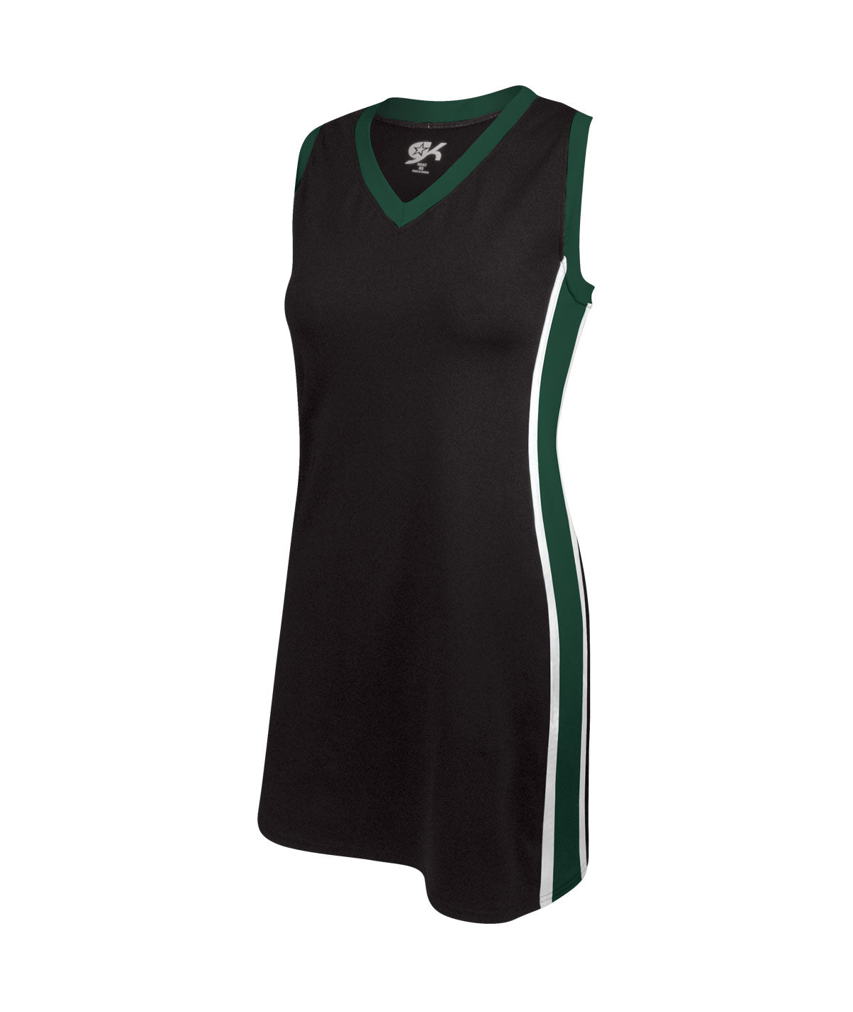 GK Triumph Dress Black/Dark Green CS | Omni Cheer